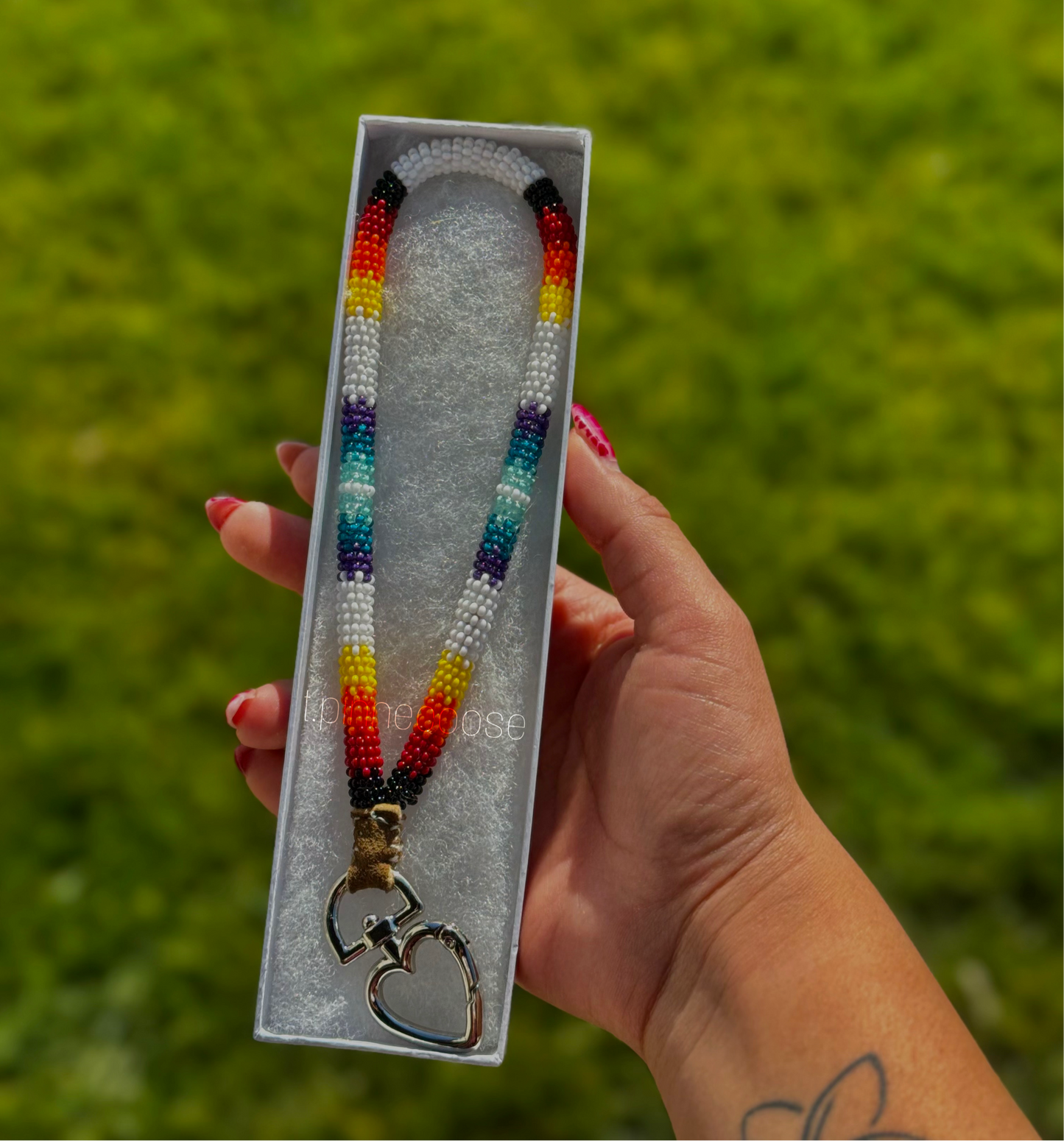 Blue/Fire Color Keychain